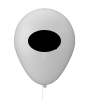 Luftballon CRYSTAL Ø 27 cm 1/0-farbig (schwarz) einseitig bedruckt